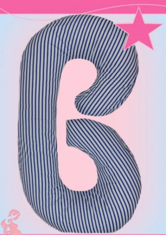 Těhotenský a kojící polštář medic - typ C - granát pásky