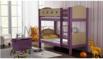 Patrová postel Vašek luk 180/80 cm fialový