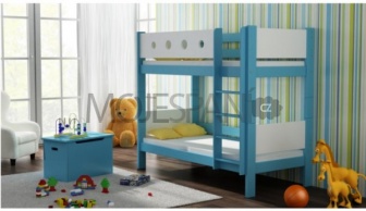 Patrová postel Vašek 180/80 cm modro-bílý