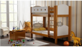 Patrová postel Vašek luk 180/80 cm olše