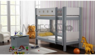 Patrová postel Vašek 180/80 cm šedá