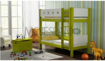 Patrová postel Vašek 180/80 cm zelená