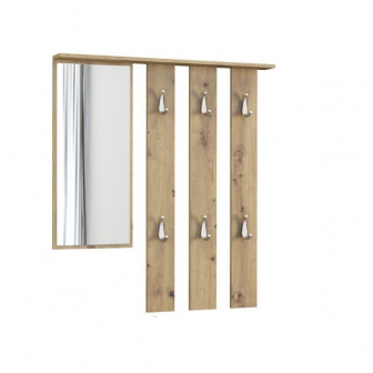 Věšák + zrcadlo Ribe dub artisan
