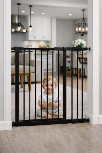 Zábrana Pupyhou 97-104 cm - dvere/schody - čierna