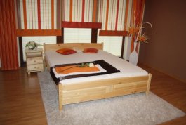 Postel Jolana 160 x 200 cm borovice + matrace Vitality