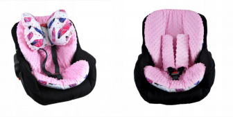 Podložka do kočárku oboustranná minky 3v1 - nr.3