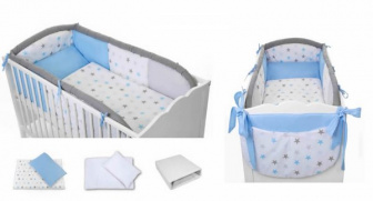 Postýlka s kompletní výbavou Stars - vzor 16