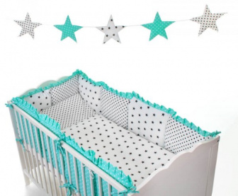 Souprava do postýlky Sweet long fb 8 dílů - vzor 1