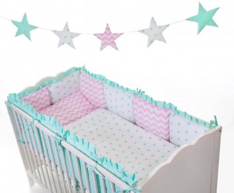 Postýlka s kompletní výbavou Sweet long fb - vzor 8