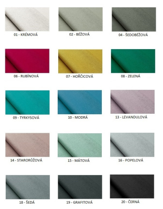 Dětské čalouněné čelo Packa 100x50 cm - barevné kombinace