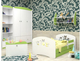 Postel Xenie 180/90 cm + zásuvka + matrace