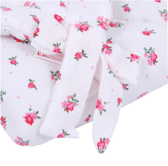 Zavinovačka mušelínová - ružový kvet