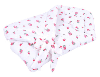 Zavinovačka mušelínová - ružový kvet