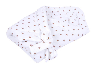 Zavinovačka mušelínová - hnedé srdiečko