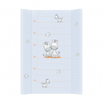 Přebalovací podložka tvrdá - zebra modrá