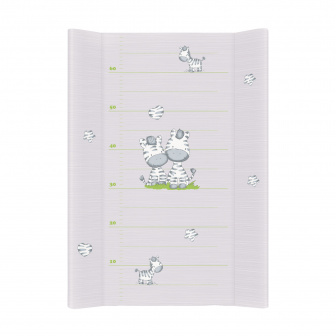 Přebalovací podložka tvrdá - zebra šedá