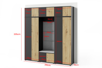 Předsíňová sestava ROSS 4 - výběr barev