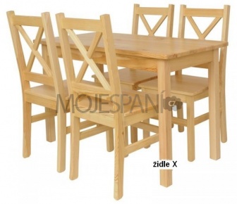 Židle z masivu X - 4 barvy
