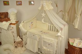 Souprava do postýlky žirafka béžová 10 dílů