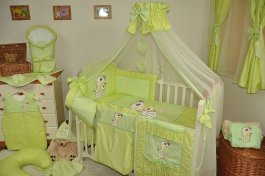 Souprava do postýlky žirafka zelená 10 dílů