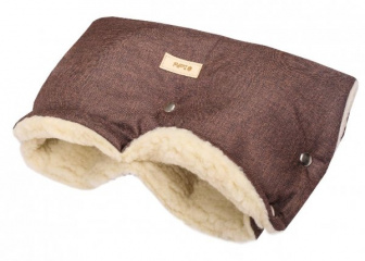 Rukávník na madla kočárků - bronz