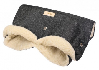 Rukávník na madla kočárků - tmavě šedý